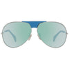 Police Blue Plastic Sunglasses