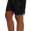 Dolce & Gabbana Black Sequined Fashion Shorts