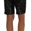 Dolce & Gabbana Black Sequined Fashion Shorts