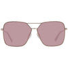 Web Rose Gold Metal Sunglasses