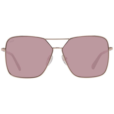 Web Rose Gold Metal Sunglasses