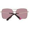 Web Rose Gold Metal Sunglasses