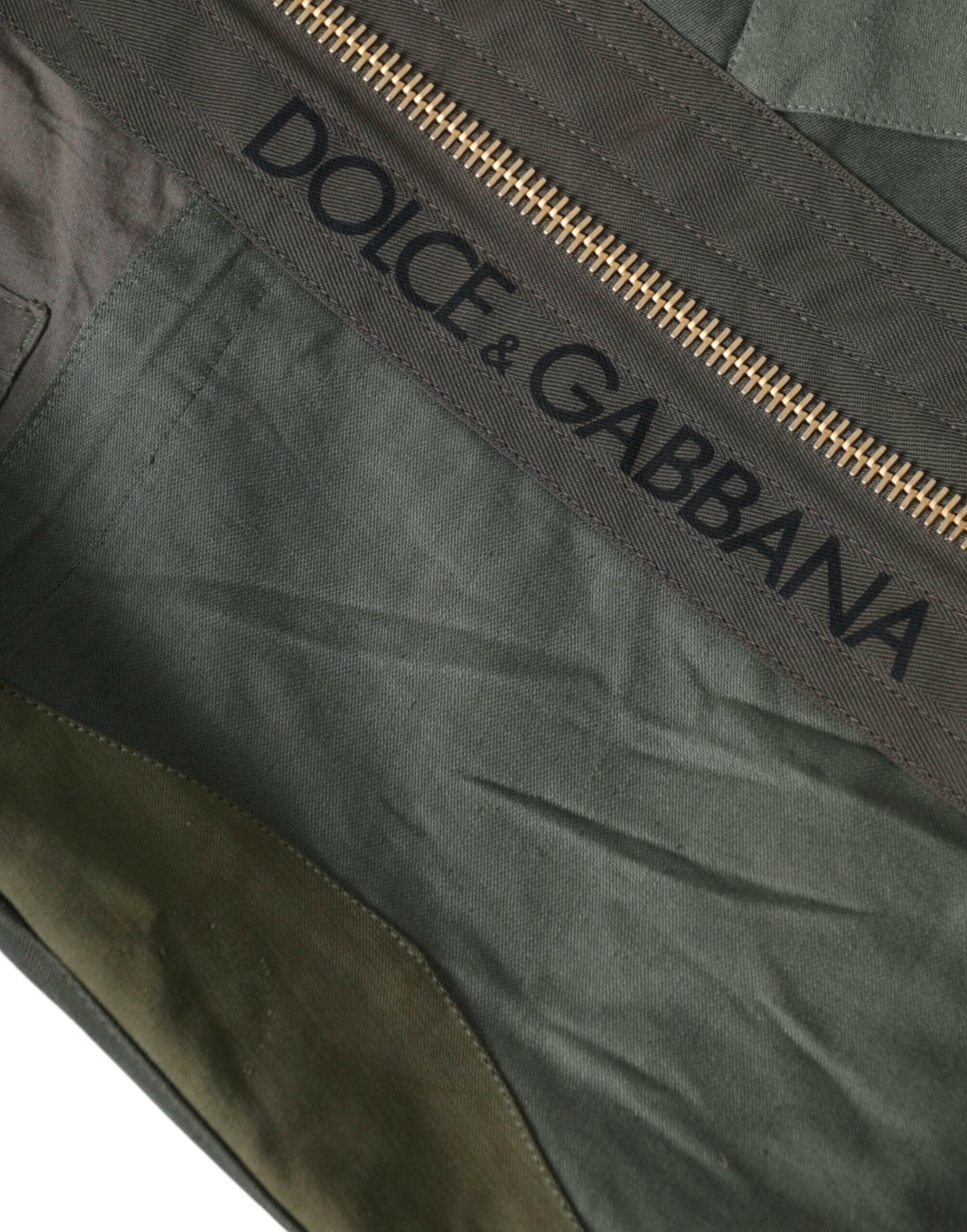 Sac à dos patchwork vert militaire Dolce &amp; Gabbana