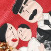Dolce &amp; Gabbana – Einkaufstasche mit #DGFamily-Patch aus rotem Leder