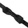Dolce & Gabbana Black Silk Patterned Adjustable Neck Men Papillon Bow Tie