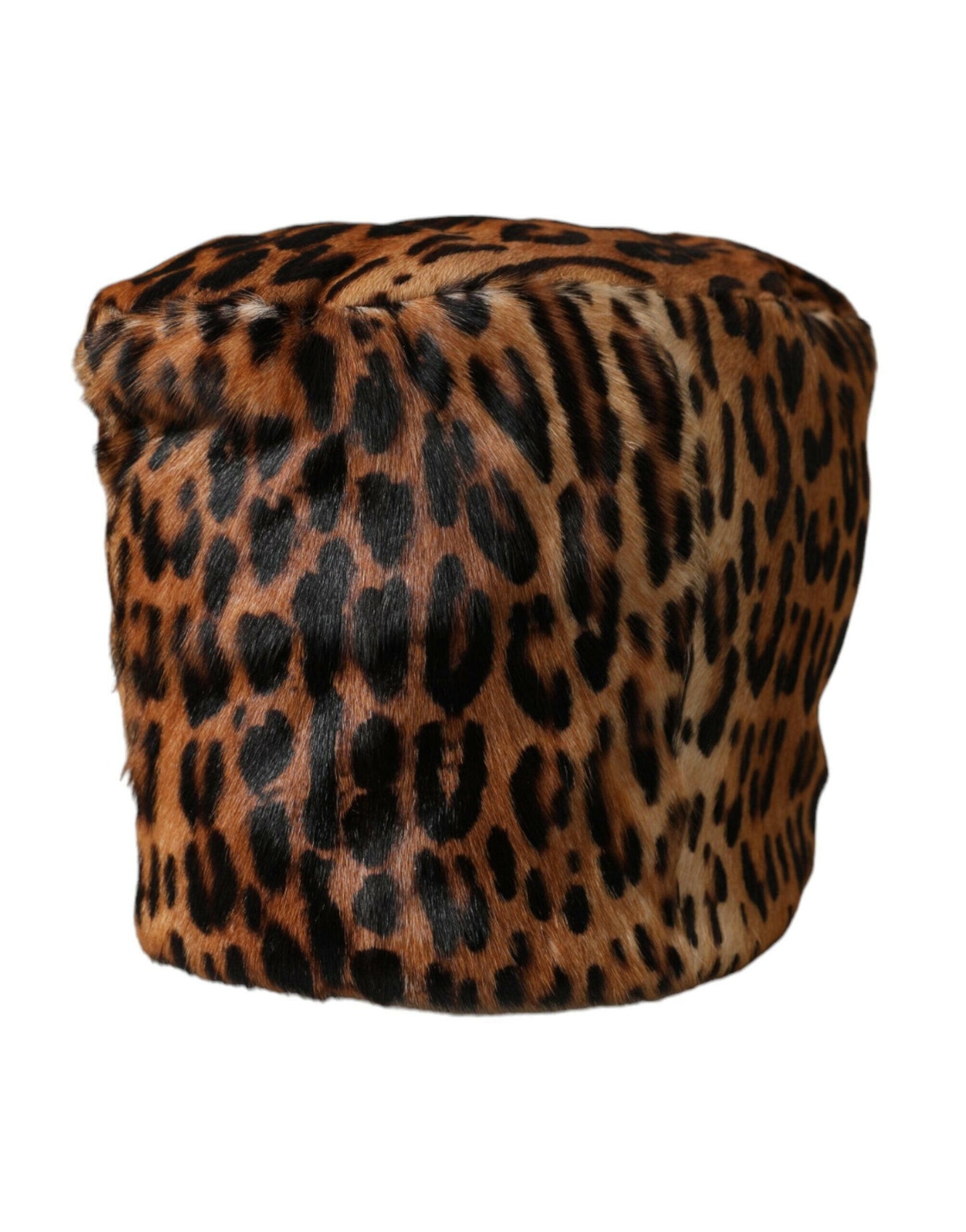 Dolce &amp; Gabbana Brauner Leopardenfell-Bucket-Hut für Damen