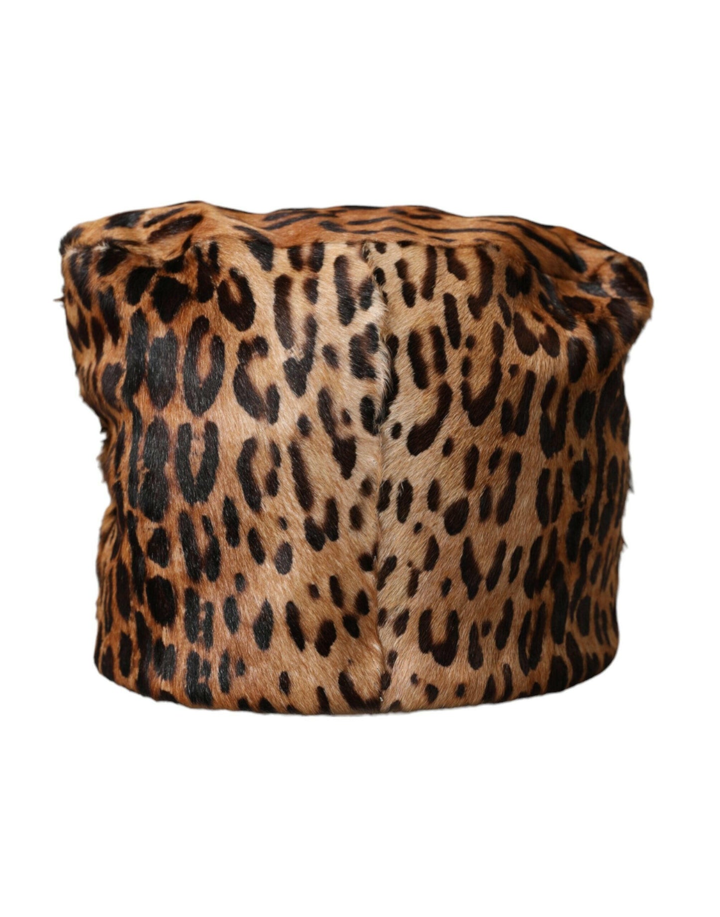 Dolce &amp; Gabbana Brauner Leopardenfell-Bucket-Hut für Damen