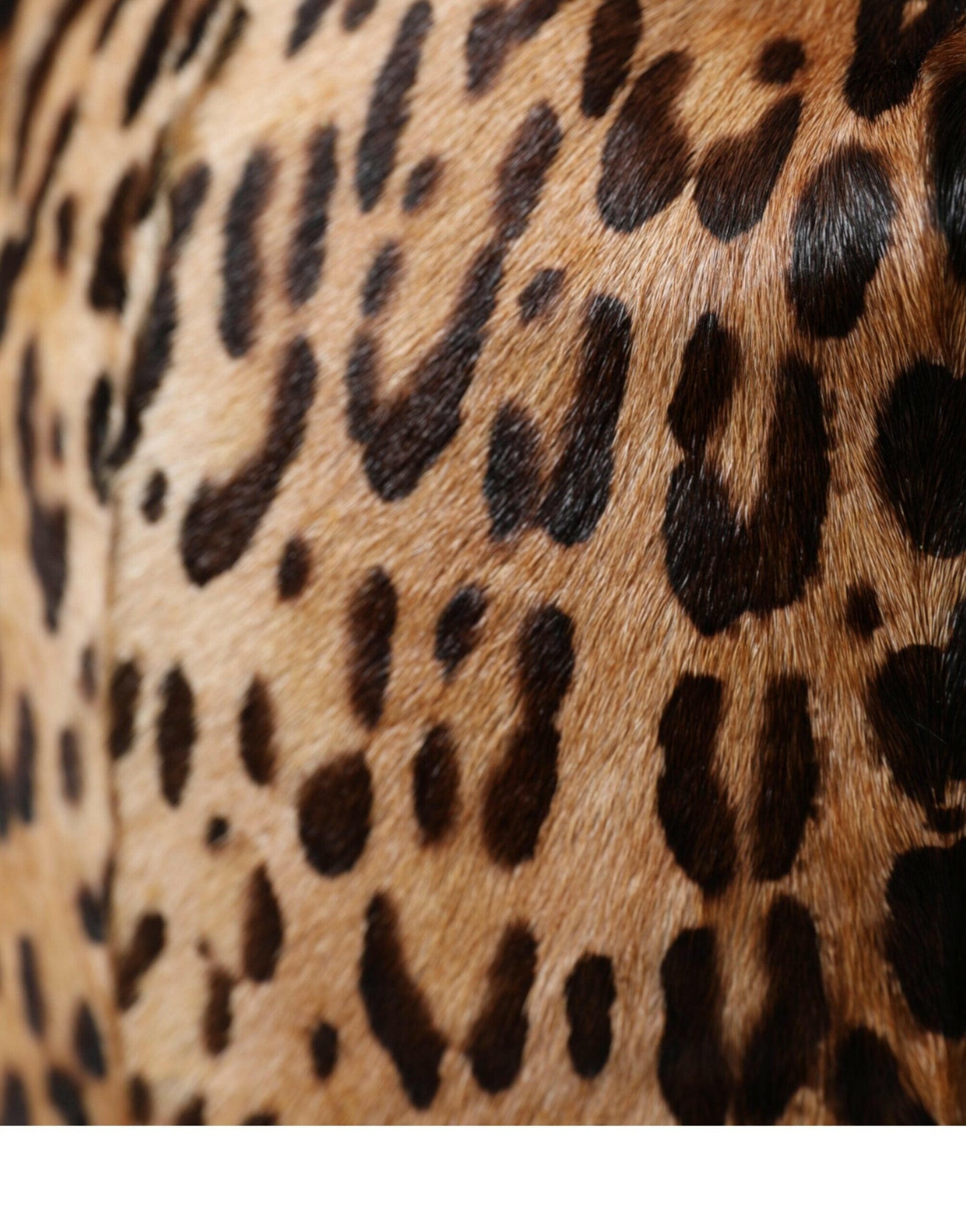 Dolce &amp; Gabbana Brauner Leopardenfell-Bucket-Hut für Damen