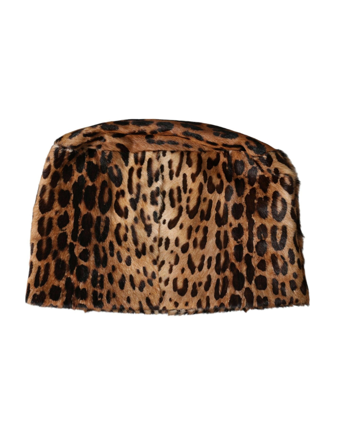 Dolce &amp; Gabbana Brauner Leopardenfell-Bucket-Hut für Damen