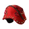 Dolce &amp; Gabbana – Hut mit roter Kristall- und goldener Rosenbrosche
