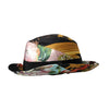 Dolce & Gabbana Multicolor Patchwork Women Fedora Wide Brim Hat