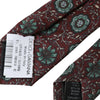 Dolce & Gabbana Maroon Floral 100% Silk Adjustable Men Tie