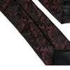 Dolce & Gabbana Maroon Floral Fantasy Silk Adjustable Men Tie