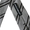 Dolce & Gabbana Black White Stripes Silk Adjustable Tie