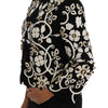 Dolce & Gabbana Black Baroque Floral Crystal Jacket