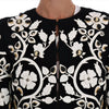 Dolce & Gabbana Black Baroque Floral Crystal Jacket