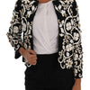 Dolce & Gabbana Black Baroque Floral Crystal Jacket