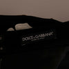 Dolce & Gabbana Black Crystal Floral Pencil Skirt