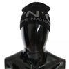Costume National Black Wool Blend Branded Beanie Hat