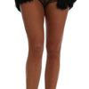 Mini-short en fourrure de vison noir Dolce &amp; Gabbana