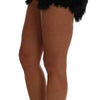 Mini-short en fourrure de vison noir Dolce &amp; Gabbana