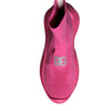 Dolce &amp; Gabbana Pink Logo Print Slip On Socken Sneakers Schuhe