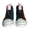 Dolce &amp; Gabbana Mehrfarbige Patchwork-High-Top-Sneaker