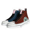 Dolce &amp; Gabbana Mehrfarbige Patchwork-High-Top-Sneaker