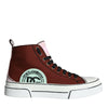 Dolce &amp; Gabbana Mehrfarbige Patchwork-High-Top-Sneaker