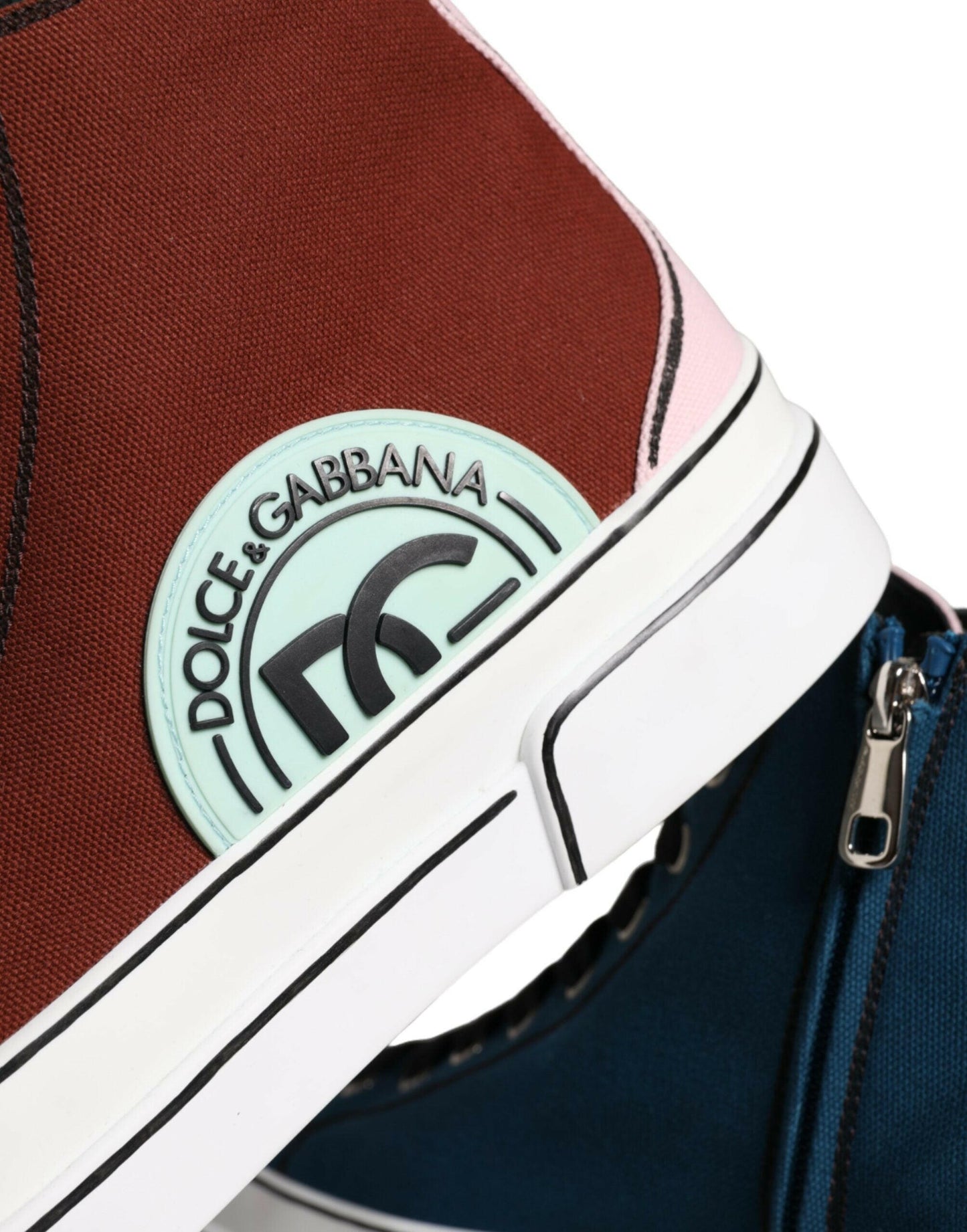 Dolce &amp; Gabbana Mehrfarbige Patchwork-High-Top-Sneaker