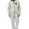 Billionaire Italian Couture Gray Cotton Hooded Sweatsuit