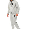 Billionaire Italian Couture Gray Cotton Hooded Sweatsuit
