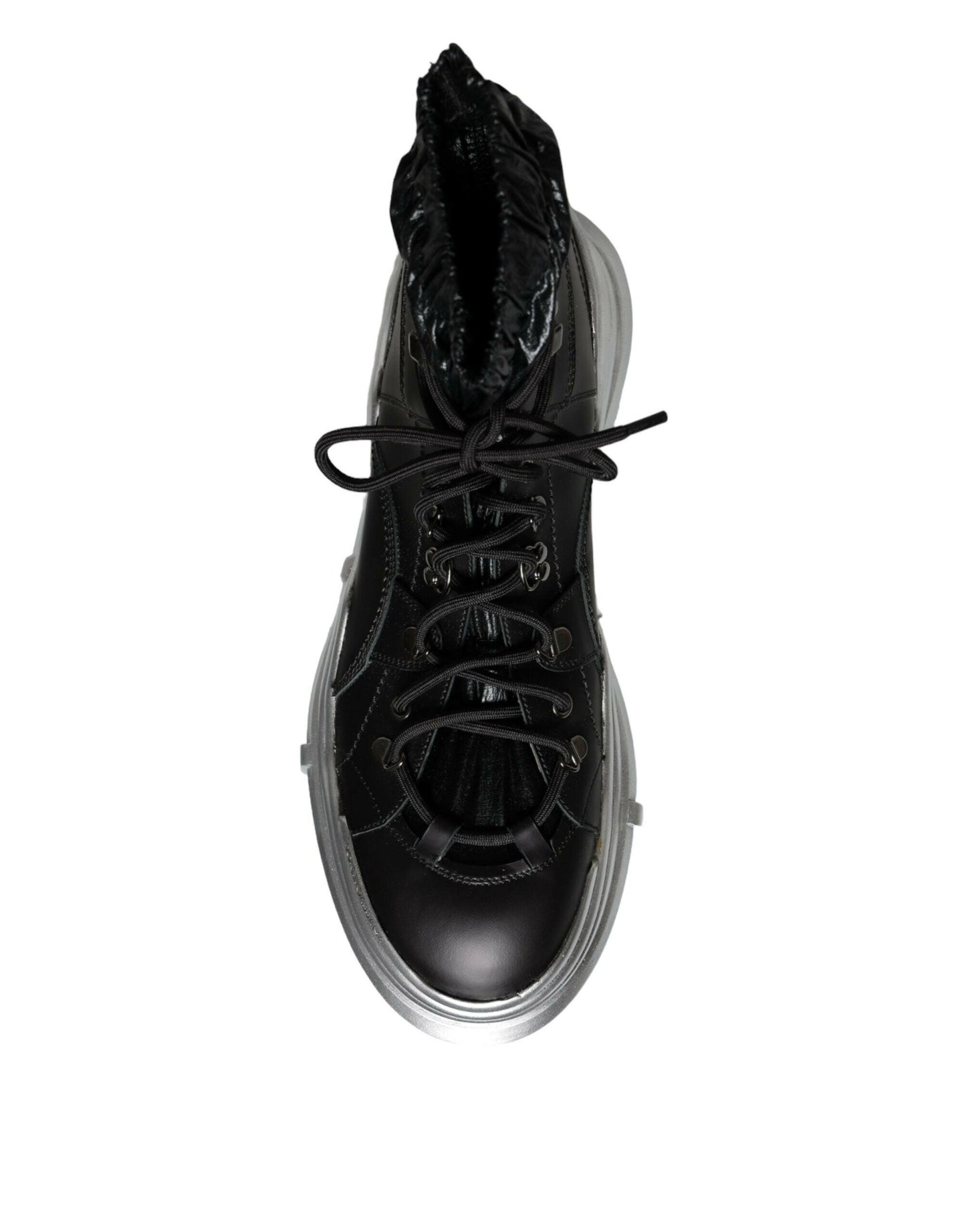 Dolce &amp; Gabbana – Galileo – Hohe Sneakers aus Nylon in Schwarz