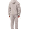 Billionaire Italian Couture Gray Cotton Hooded Sweatsuit