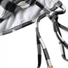 Dolce & Gabbana Black White Check Swimwear Beachwear Bottom Bikini