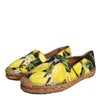Espadrilles à enfiler Dolce &amp; Gabbana multicolores citron