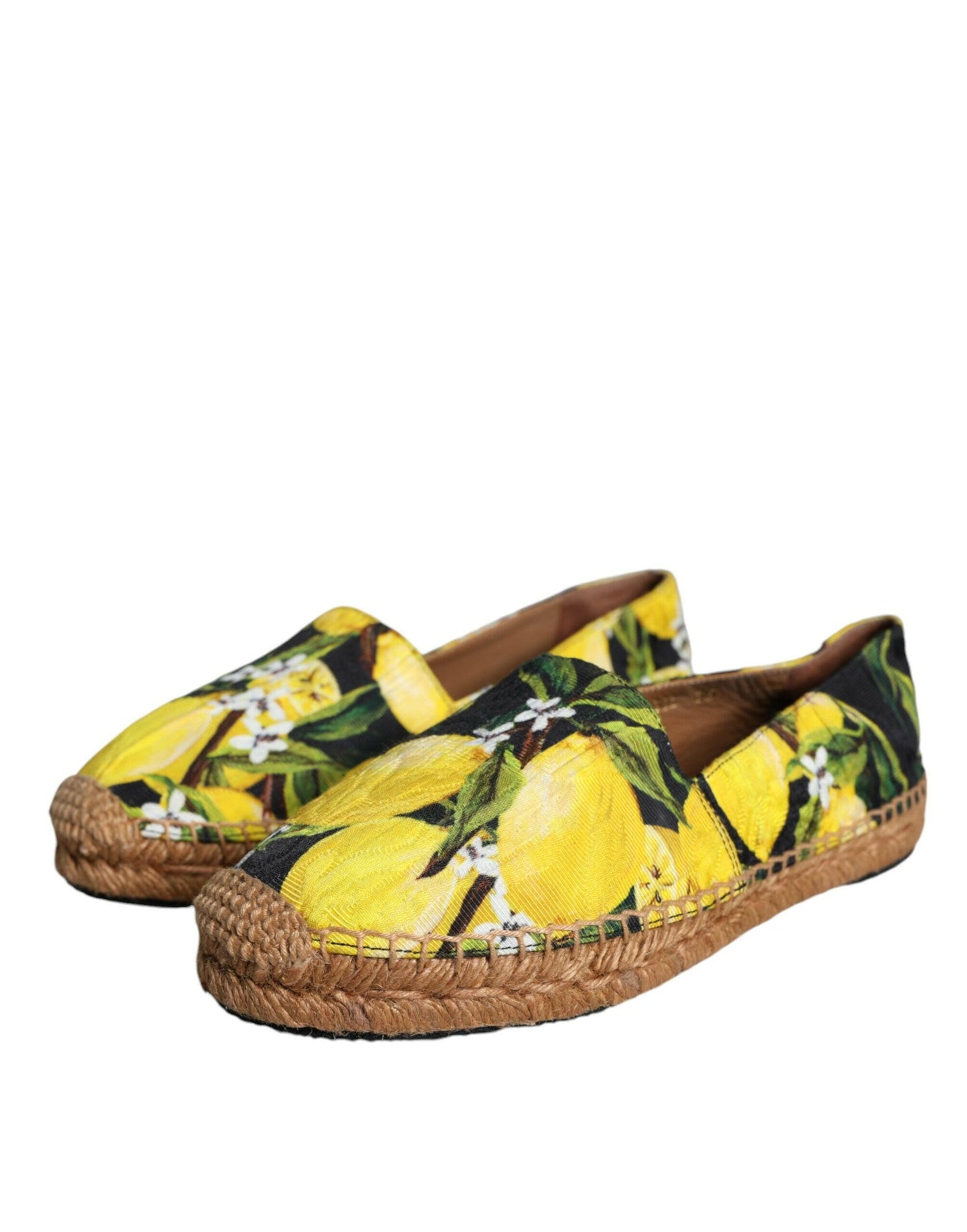 Espadrilles à enfiler Dolce &amp; Gabbana multicolores citron