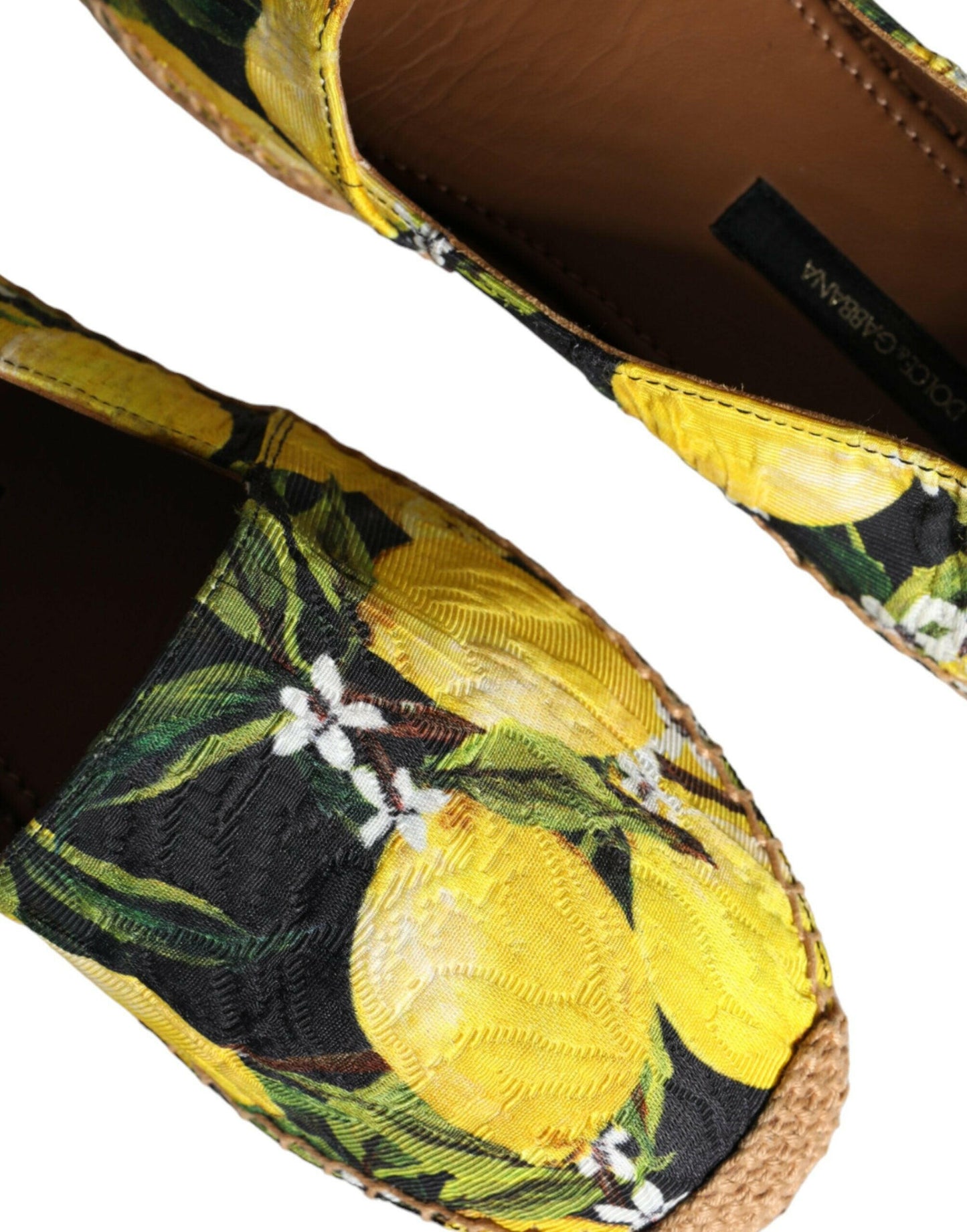 Espadrilles à enfiler Dolce &amp; Gabbana multicolores citron