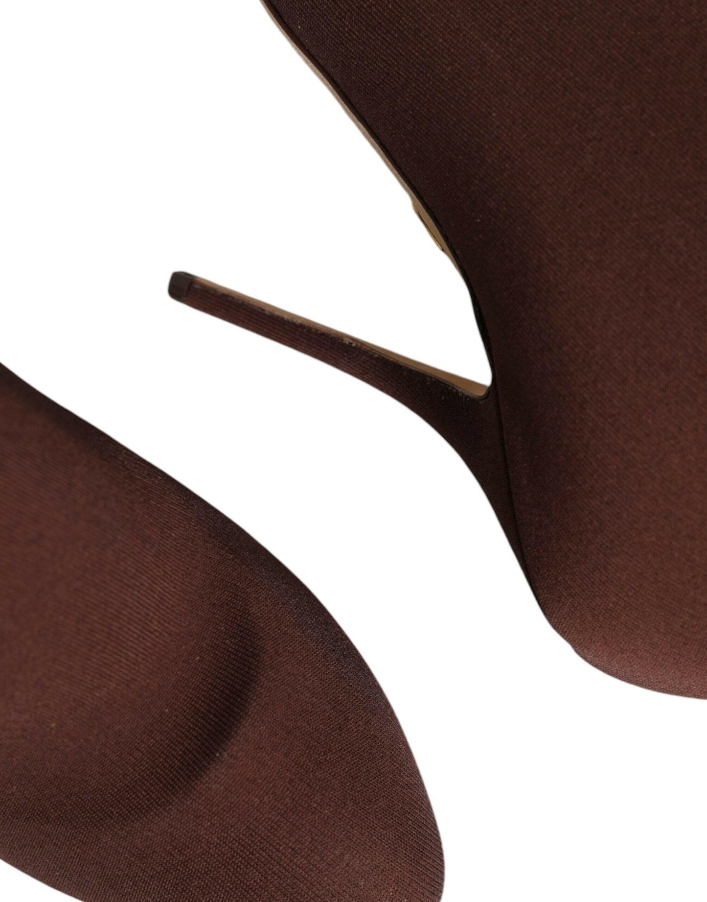 Dolce &amp; Gabbana Braune Stiletto-Absätze Socken Stiefeletten Schuhe