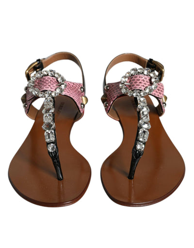 Sandales et tongs Dolce &amp; Gabbana en cristal multicolore