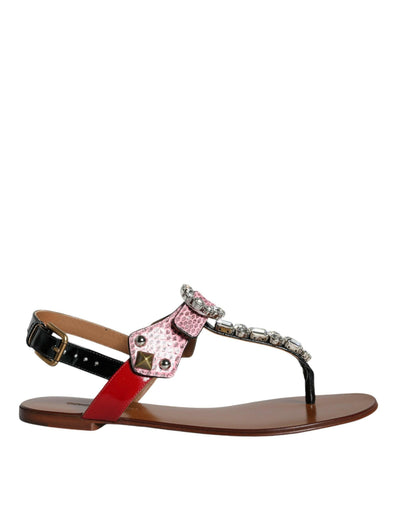 Sandales et tongs Dolce &amp; Gabbana en cristal multicolore