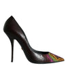 Dolce &amp; Gabbana Multicolor Exotische Leder Heels Pumps Schuhe