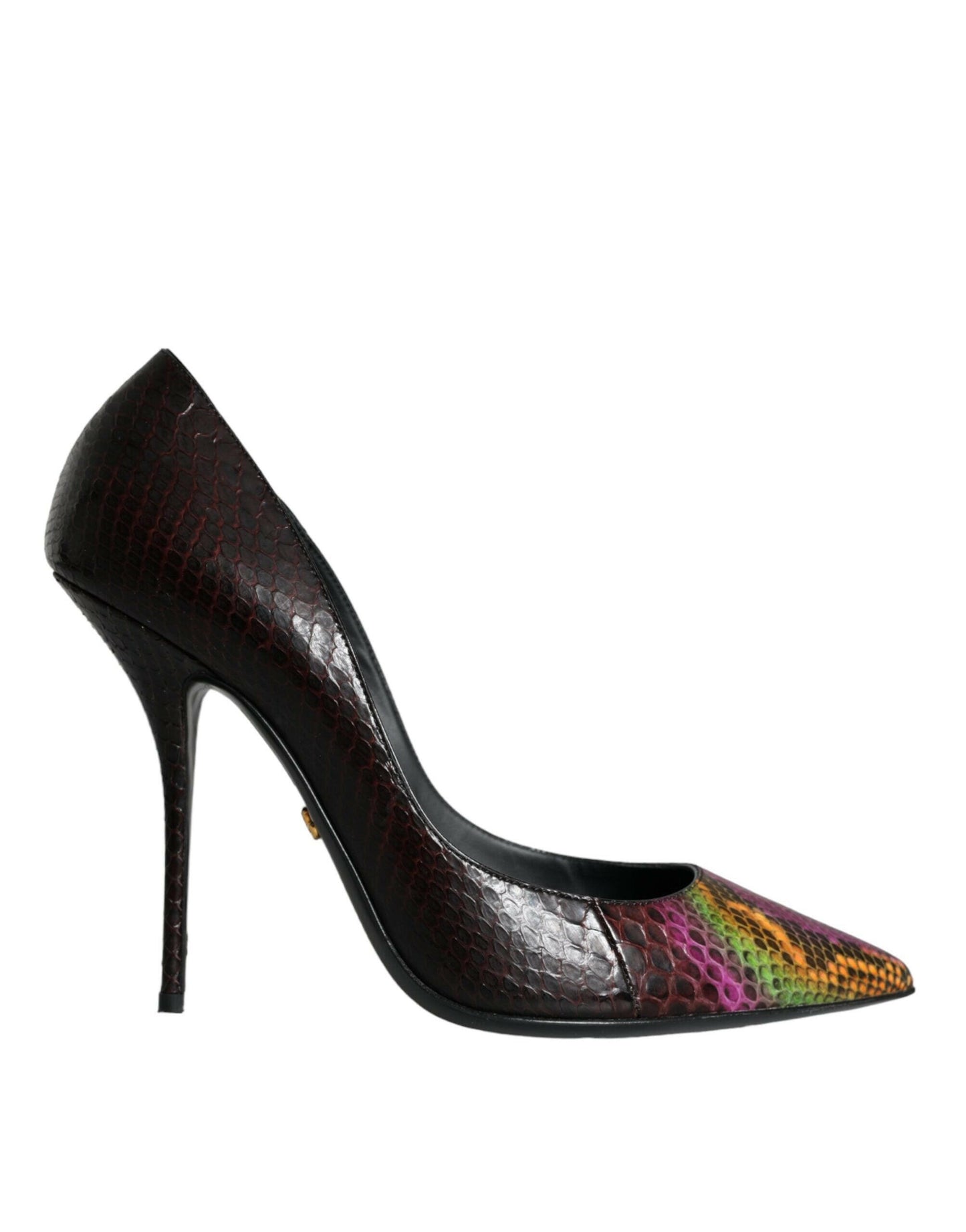 Dolce &amp; Gabbana Multicolor Exotische Leder Heels Pumps Schuhe