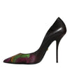 Dolce &amp; Gabbana Multicolor Exotische Leder Heels Pumps Schuhe