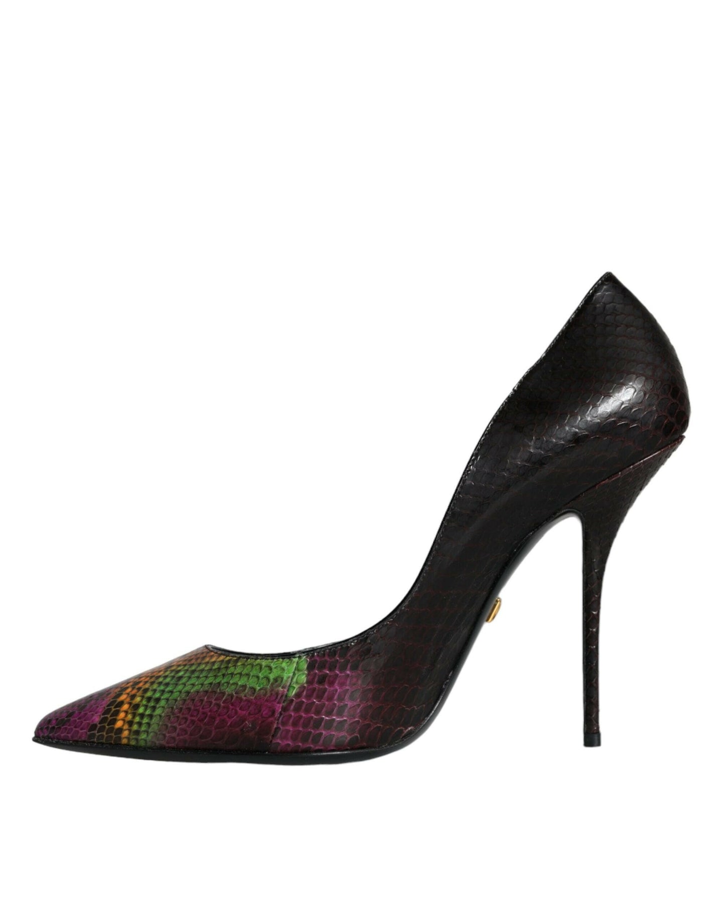 Dolce &amp; Gabbana Multicolor Exotische Leder Heels Pumps Schuhe