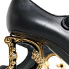 Dolce &amp; Gabbana – Mary-Jane-Pumps aus schwarzem Leder mit Logo