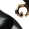 Dolce &amp; Gabbana – Mary-Jane-Pumps aus schwarzem Leder mit Logo