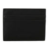 Billionaire Italian Couture Black Leather Cardholder Wallet