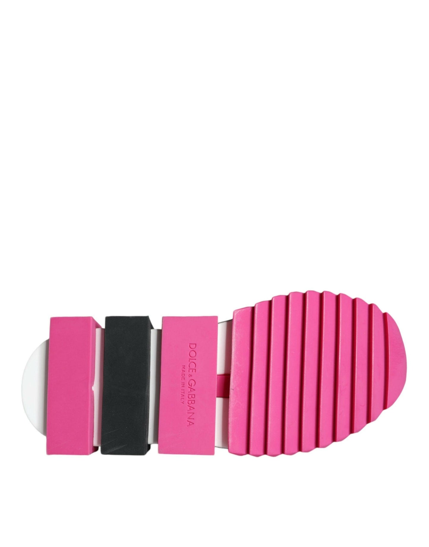 Dolce &amp; Gabbana Pink Sorrento Kristalle Low Top Sneakers Schuhe