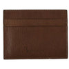 Billionaire Italian Couture Brown Leather Cardholder Wallet